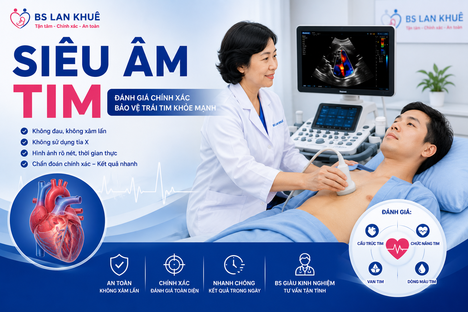 Siêu âm tim Doppler Siêu âm tim màu Siêu âm tim là gì Siêu âm tim có phát hiện bệnh tim không Siêu âm tim ở đâu tốt Khám siêu âm tim Siêu âm tim Bà Rịa Vũng Tàu Siêu âm tim TP Hồ Chí Minh Siêu âm tim BS Lan Khuê Siêu âm tim người lớn Siêu âm tim kiểm tra van tim Siêu âm tim suy tim Siêu âm tim tăng huyết áp Siêu âm tim hồi hộp đánh trống ngực